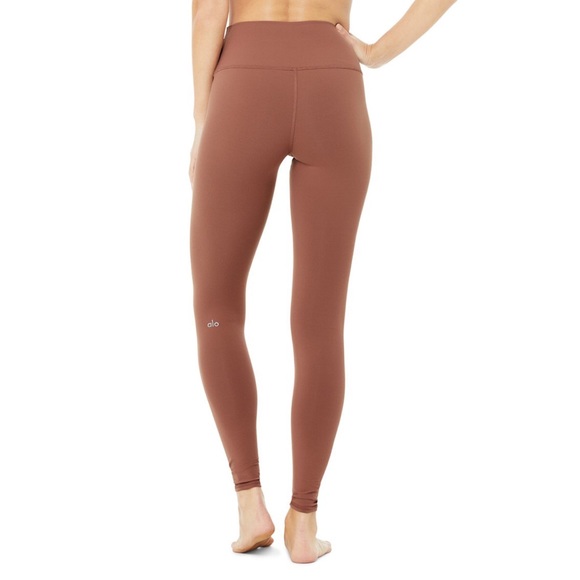 Alo High Waist Airbrush Legging Chestnut - Picture 5 of 6
